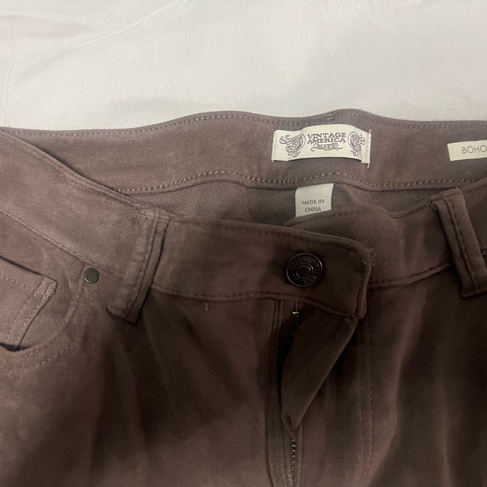 Free People Chocolate Brown Trousers